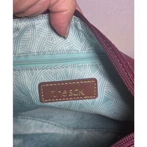 The Sak Purple Leather Smaller Shoulder Bag